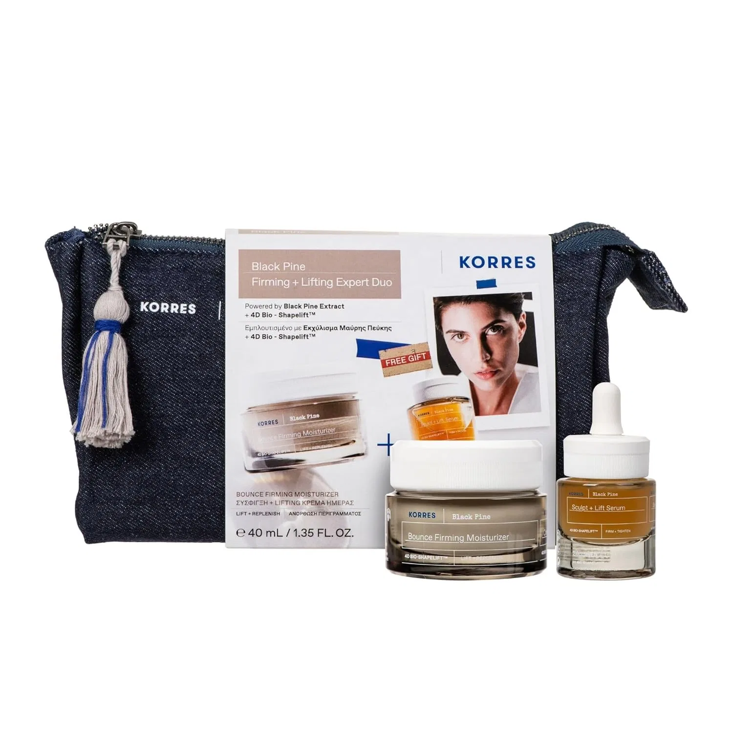 Набор «Black Pine Firming and Lifting Expert Duo» от Korres Korres
