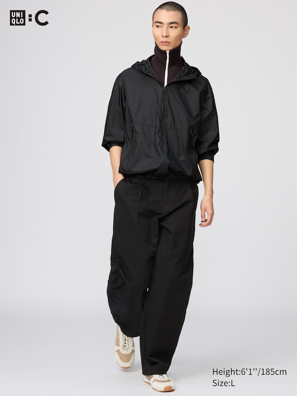 

Брюки с бочкообразными штанинами Uniqlo, 09 black