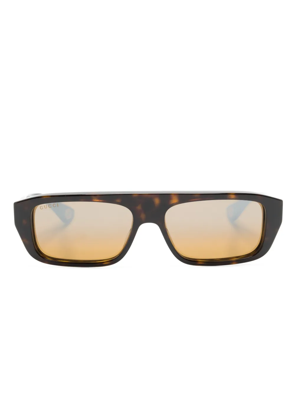 

Солнцезащитные очки в прямоугольной оправе Gucci Eyewear, коричневый