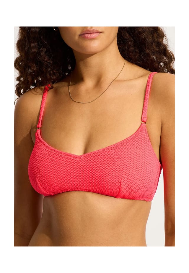 

Верх бикини Seadive с регулируемыми бретелями Seafolly, цвет snapdragon