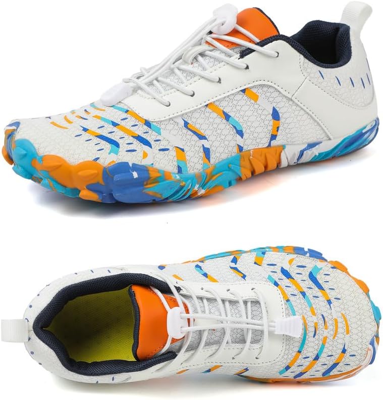 

Кроссовки для мужчин и женщин, минималистичная обувь, обувь с нулевым перепадом, для тренировок, кросс-тренинга, походов, водная обувь, с широкой носочной частью, заземленная обувь для силовых тренировок и ходьбы Mifawa, белый