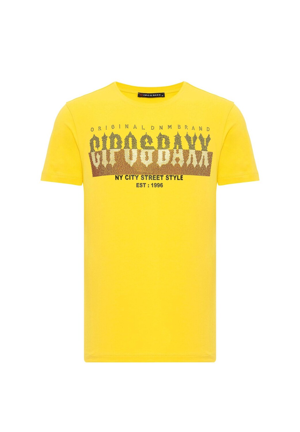 

Футболка с классным принтом на груди CIPO & BAXX, желтый