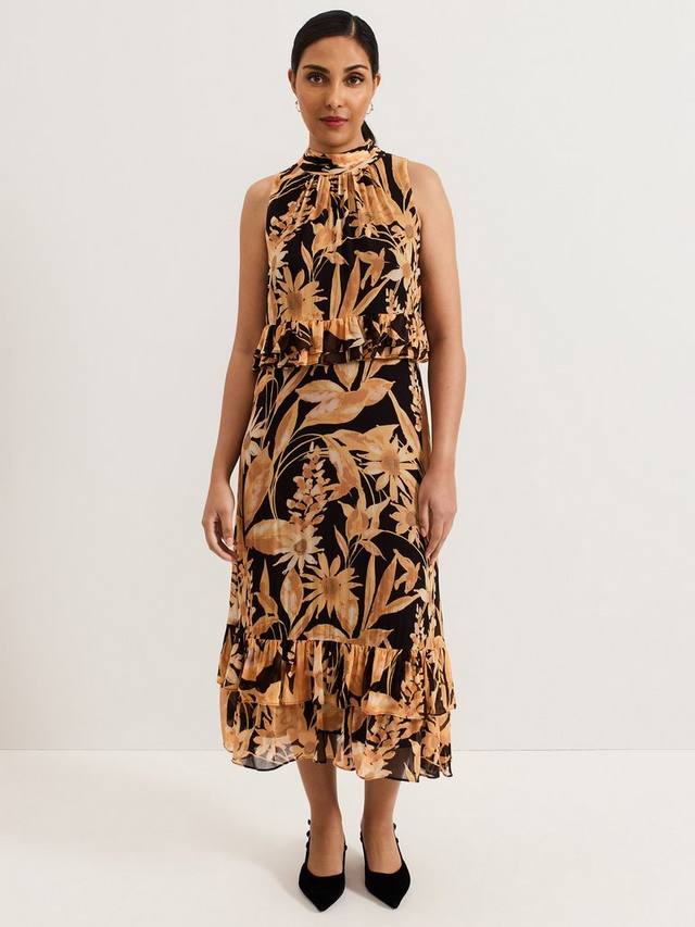 

Миниатюрное двухслойное платье alma sunflower Phase Eight, разноцветный