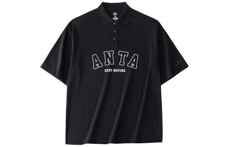 

Рубашка поло Life Collection унисекс, черная Anta, черный