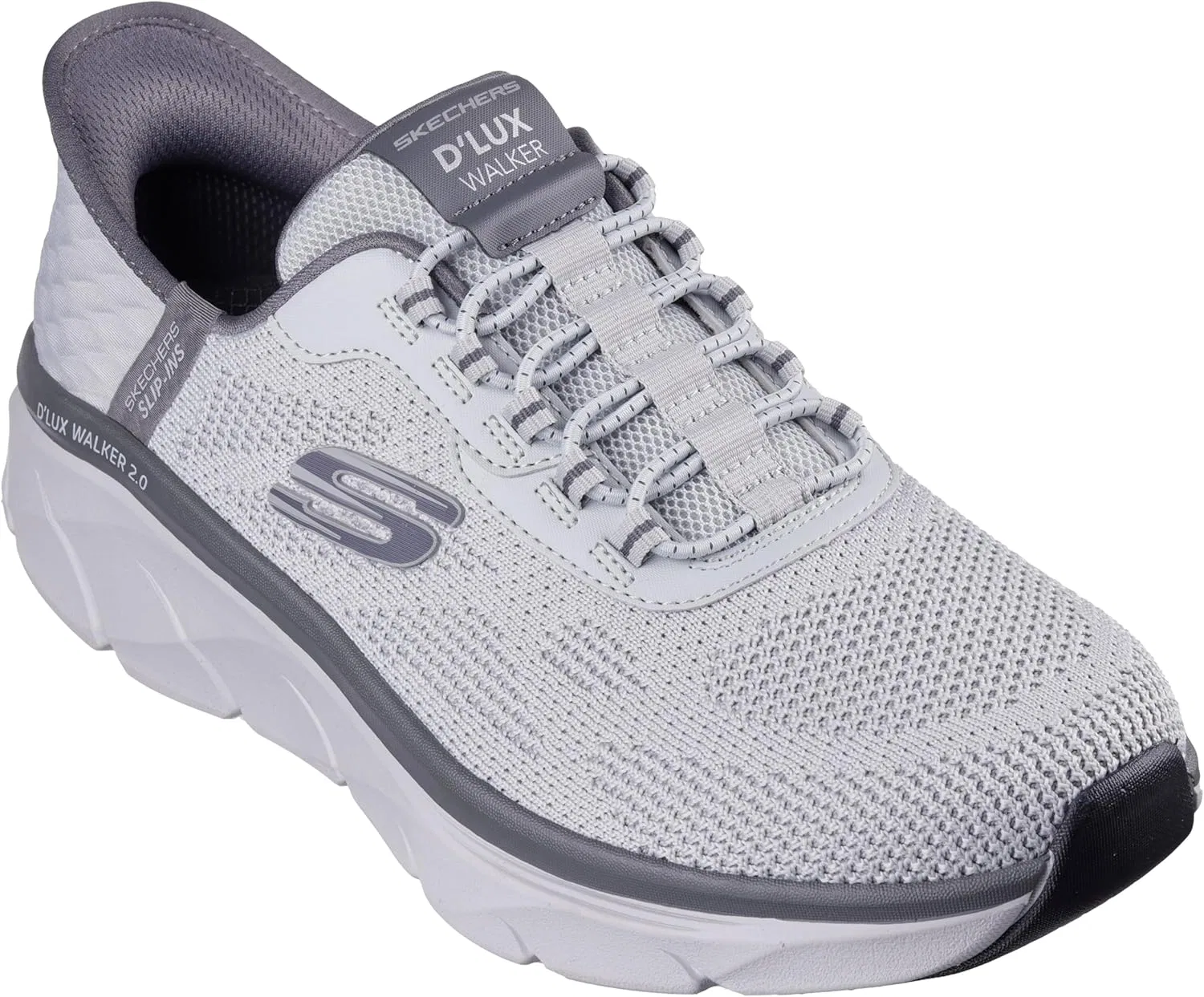 Мужские кроссовки Skechers D'lux Walker 2.0 Reelertrainers, Charcoal Grey — фото 4