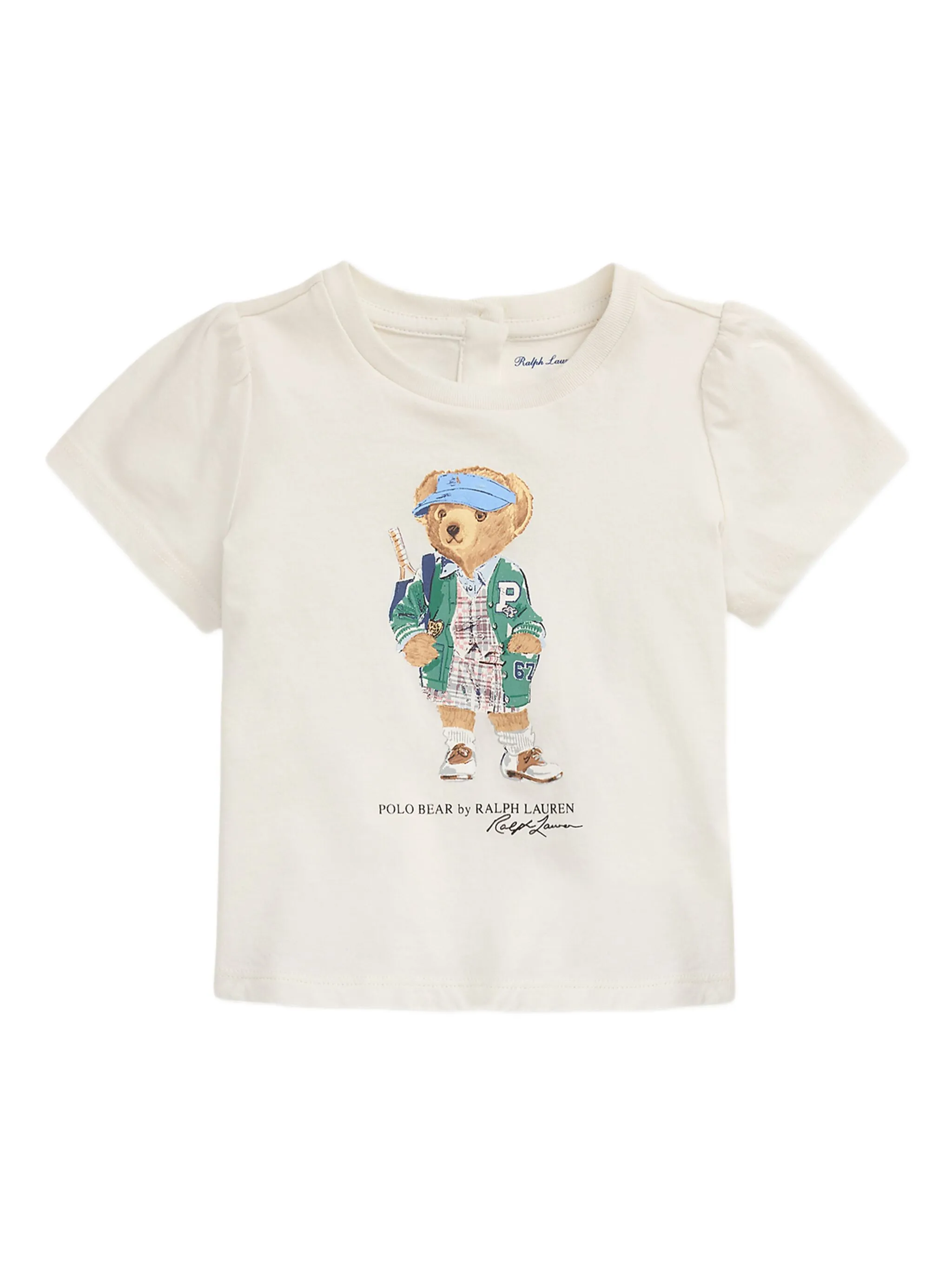 

Комплект из топа и шортов с оборками Polo Ralph Lauren Kids, синий