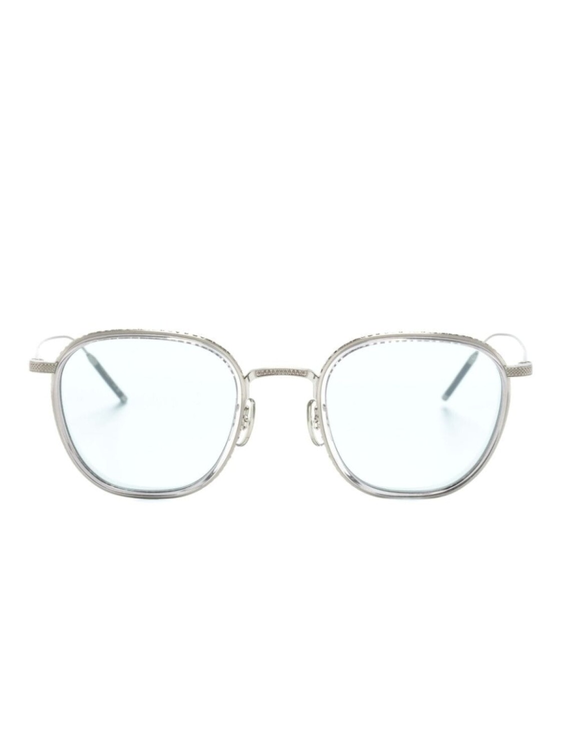 

Oliver Peoples солнцезащитные очки TK-9 в квадратной оправе, серебристый