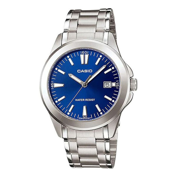 

Часы CASIO Minimalistic Fashion Steel Strip Waterproof Quartz Watch Blue Stainless Steel Strap, синий