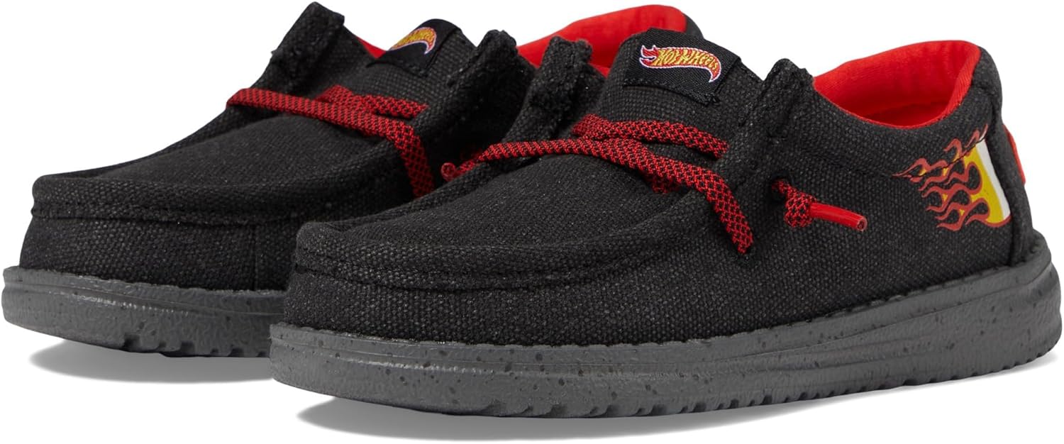 

Мужские кроссовки HEYDUDE Wally Hot Wheels, черный