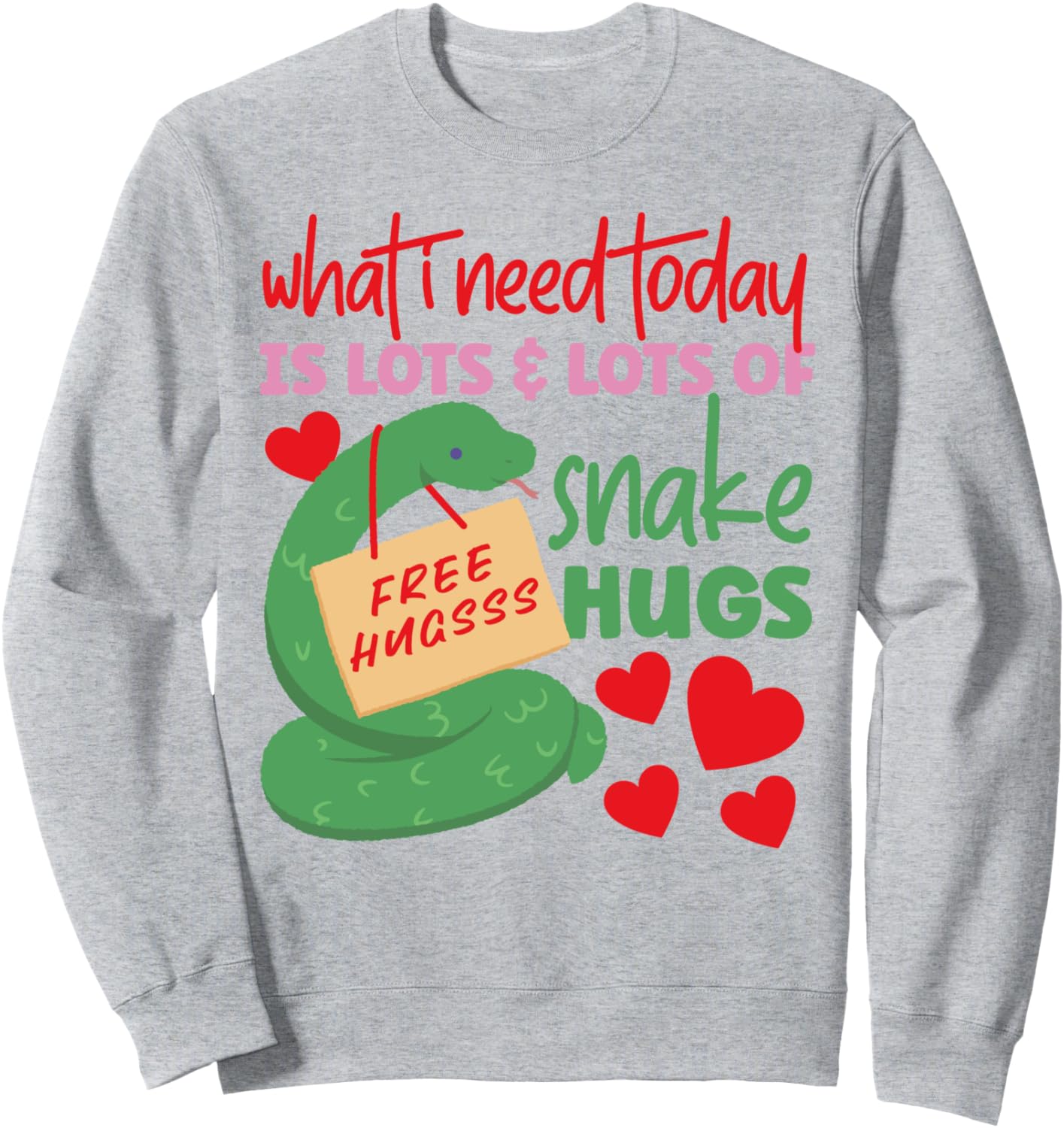 

Змея, змея. Много змеиных объятий тебе сегодня нужно! Толстовка Snake Reptile Serpent Hs0, серый