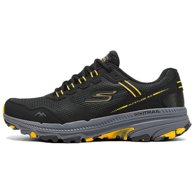 

Skechers Кроссовки мужские MEN'S GO с антискользящим покрытием, износостойкие, низкие, для бега по пересеченной местности, черные, желтые