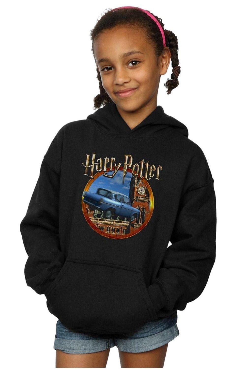 

Толстовка с капюшоном «Летающая машина» Harry Potter, черный