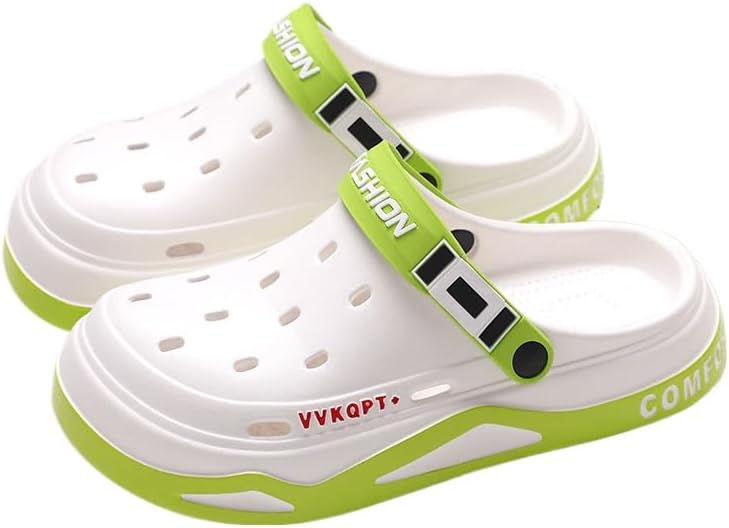 

Мужские однотонные шлепанцы на платформе с геометрическим узором, для отдыха на улице в любое время года Fmshi, зеленый