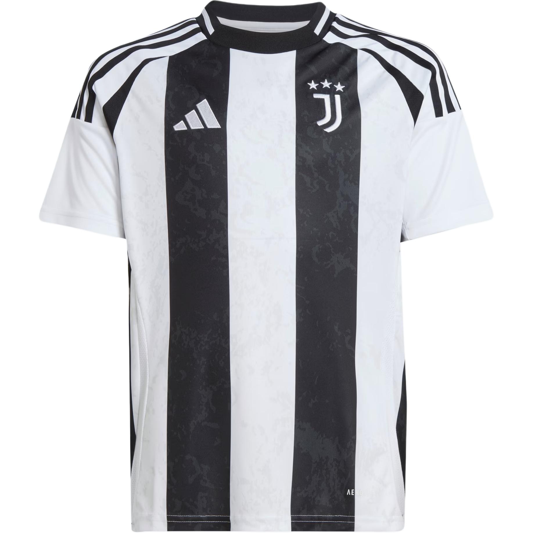 Adidas Футболка Juventus черно-белая детская — фото 3