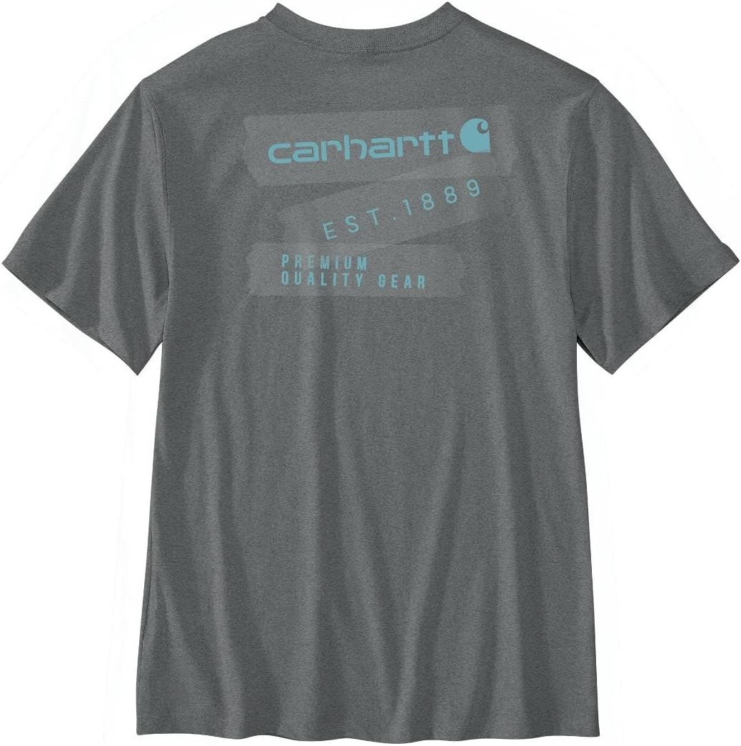 

Футболка Carhartt с принтом, Relaxed Fit, короткий рукав, облегченная, Weathered Ash Heather, Серый, Футболка Carhartt с принтом, Relaxed Fit, короткий рукав, облегченная, Weathered Ash Heather