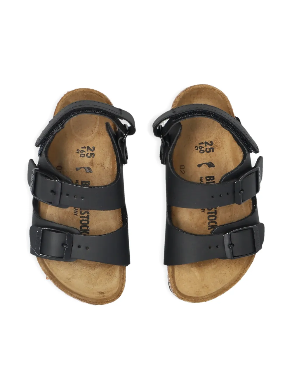 Сандалии с ремешком и пряжкой Birkenstock Kids, черный — фото 4