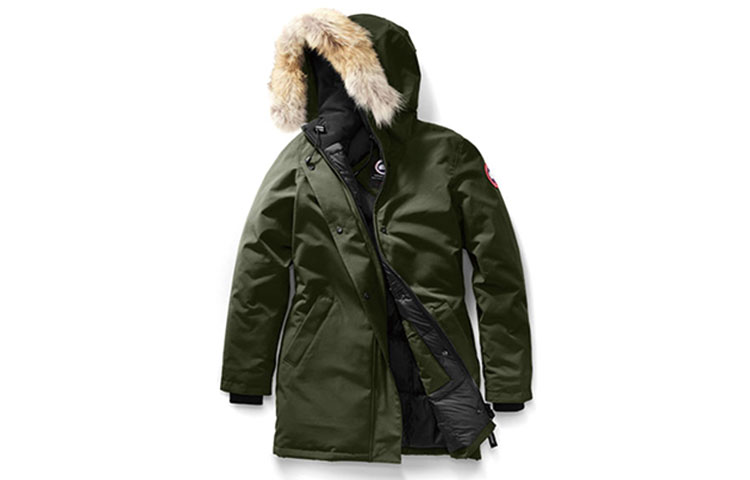 Пуховик зимний женский армейский зеленый Canada Goose — фото 2