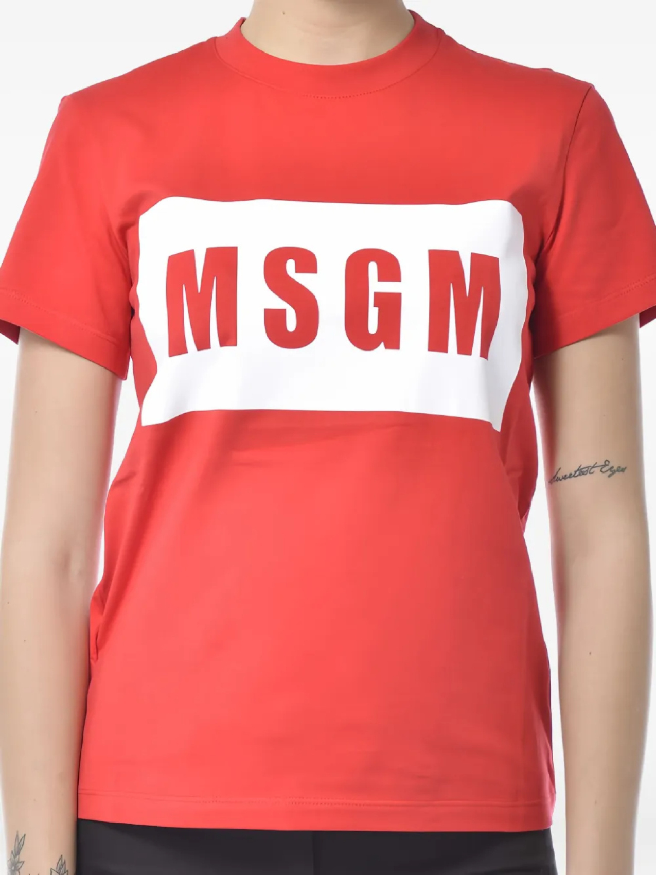 

Футболка с логотипом MSGM, красный