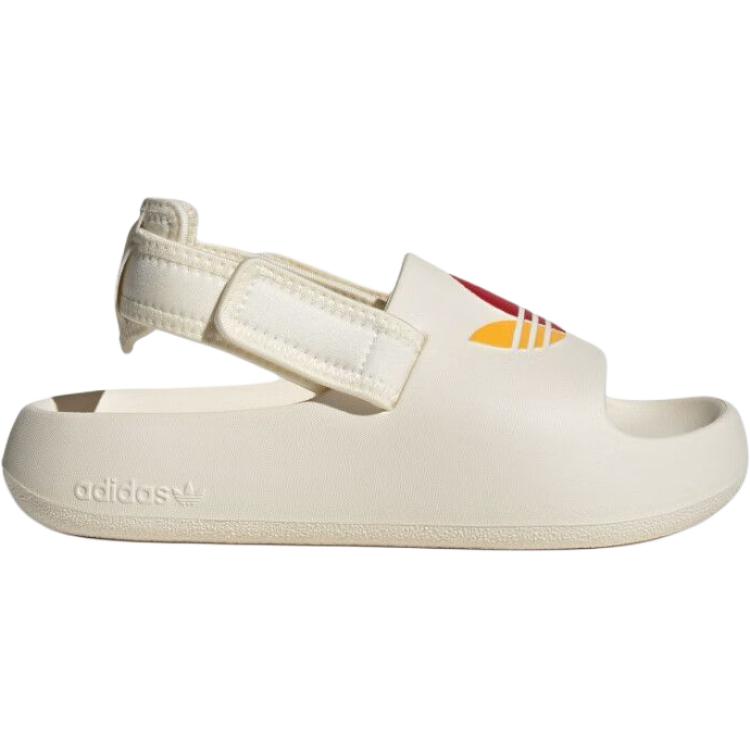 Детские сандалии ADIFOM ADILETTE с низким верхом, устойчивые к истиранию, для подростков Adidas Originals, белый — фото 2