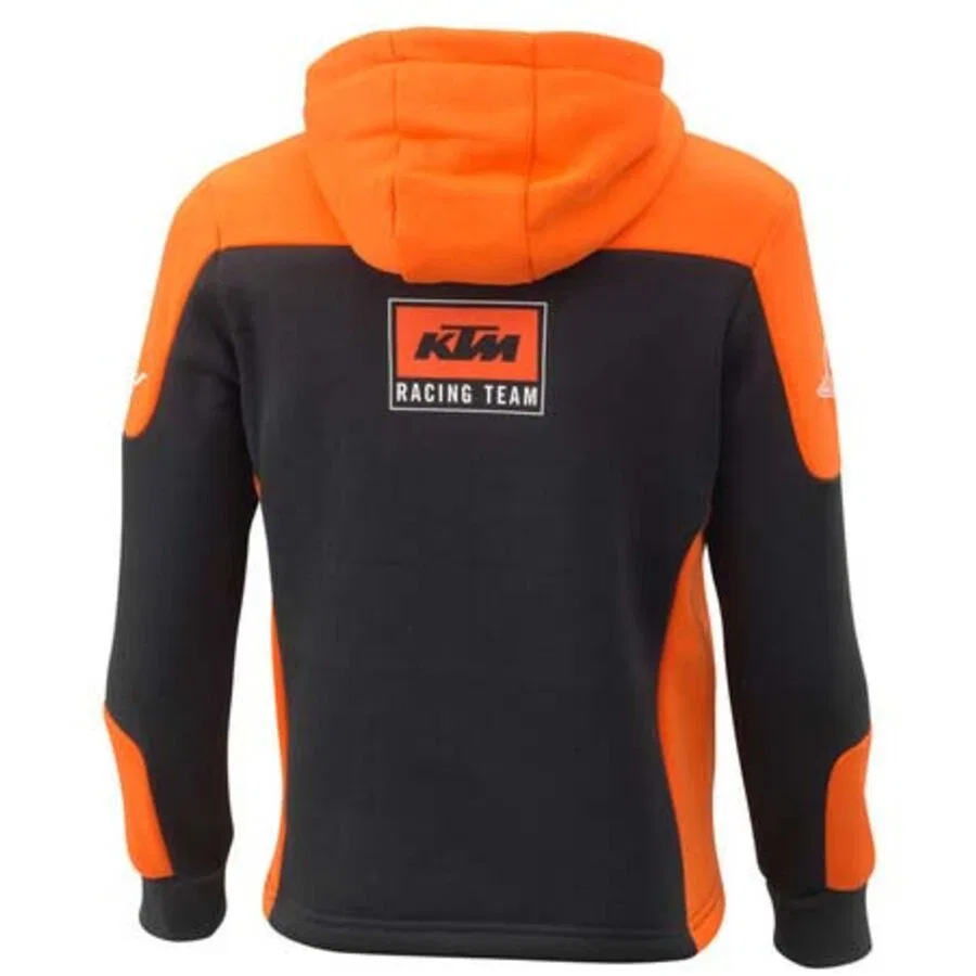 Худи на молнии для молодежной команды 2024 года Ktm Powerwear, Black/Orange — фото 2