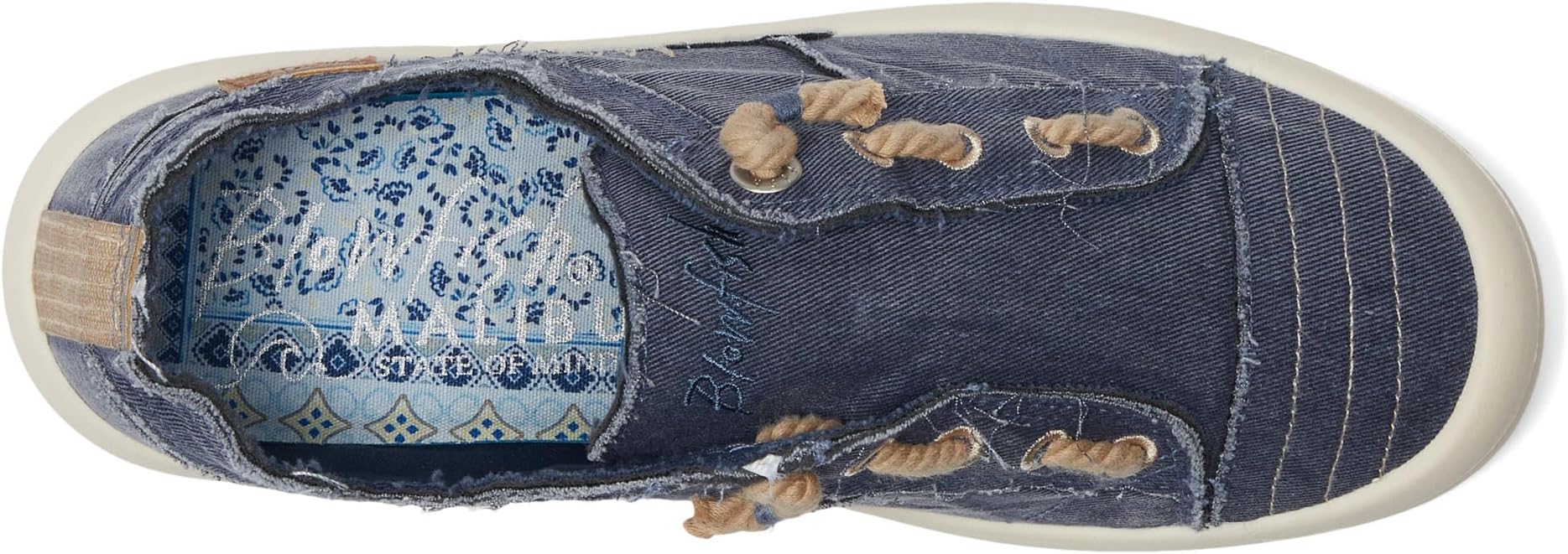 Кроссовки Blowfish Malibu Beachside Slip On Shoes, цвет Navy Twill Fabric — фото 2