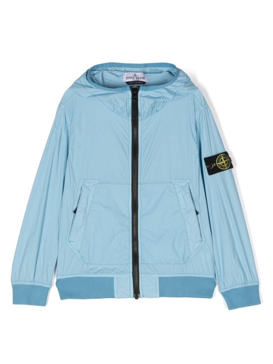 

Stone Island Junior непромокаемая куртка с капюшоном, синий