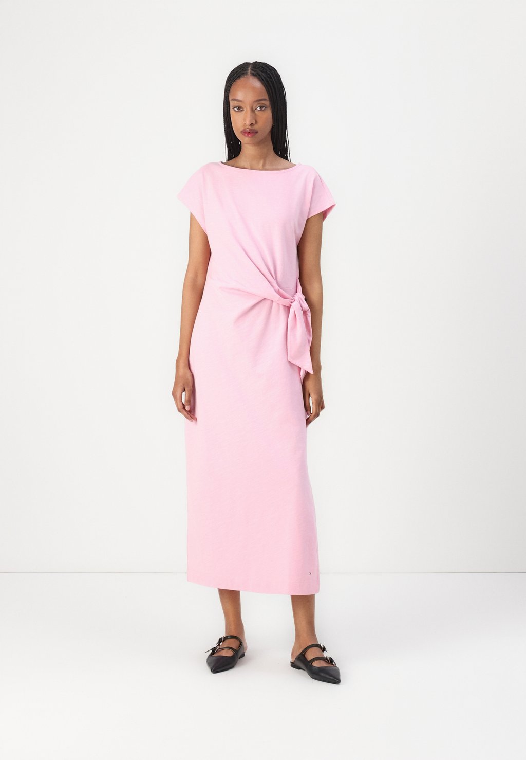 

Платье из джерси KNOT BOAT MIDI DRESS Tommy Hilfiger, розовый