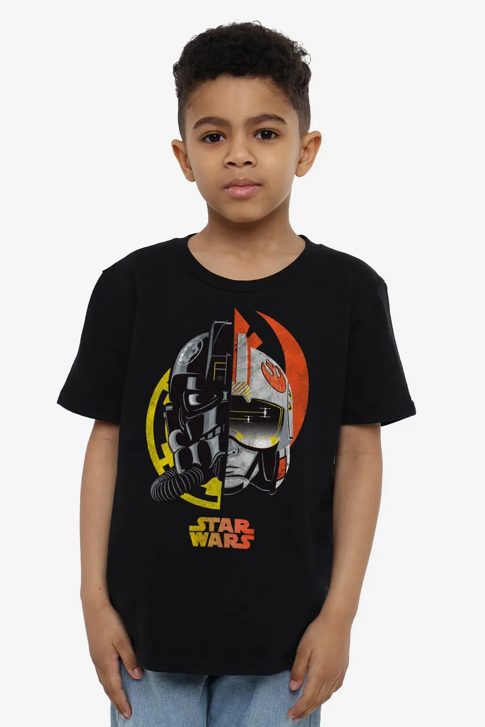 Футболка с принтом Split Helmet Star Wars, черный