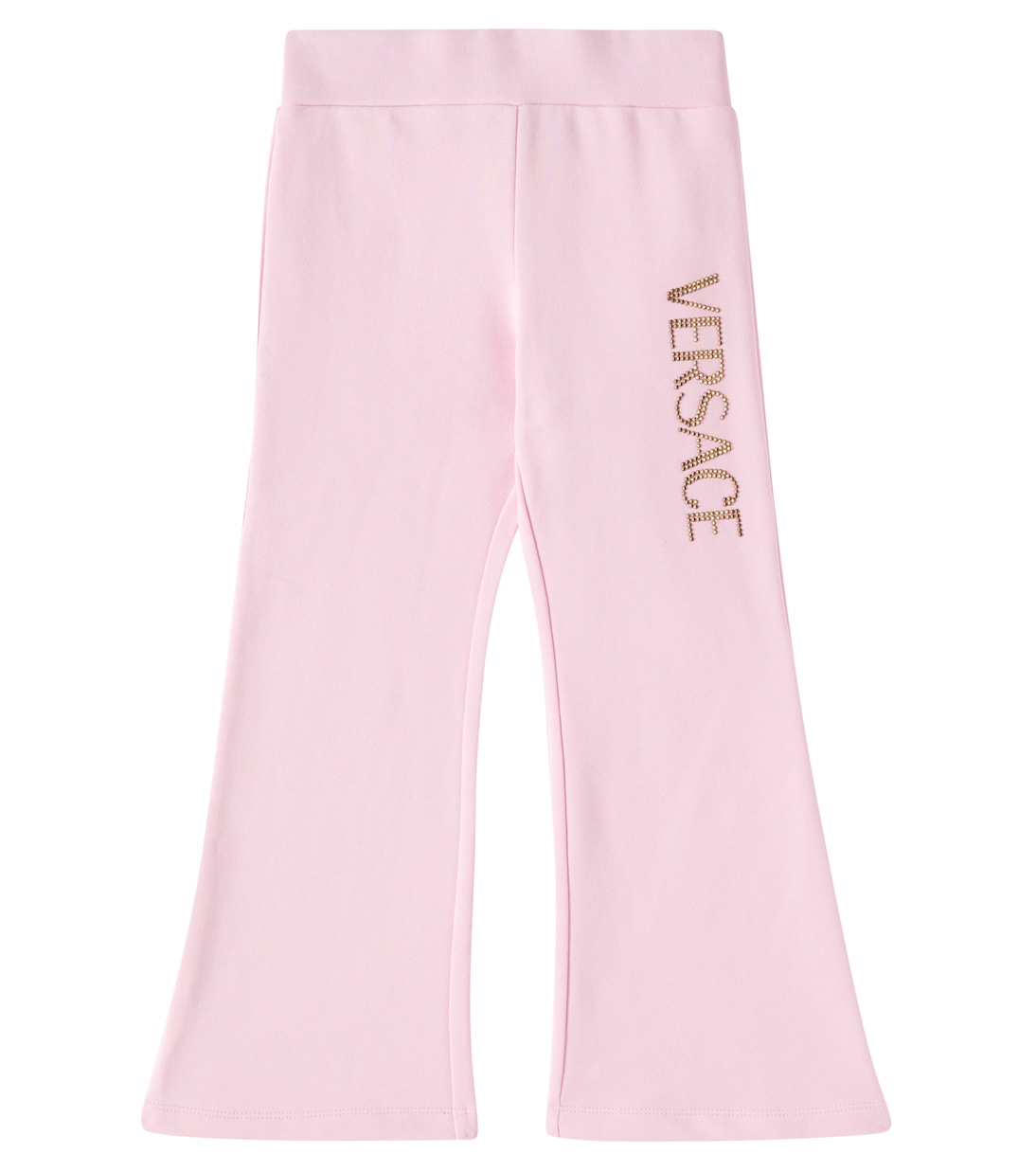 

Спортивные брюки из хлопкового джерси с логотипом Versace Kids, Pastel Pink+ Gold