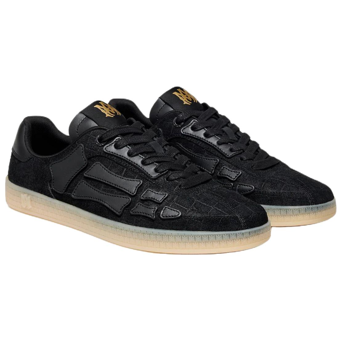 AMIRI Кроссовки PACIFIC Leather Low top Skateboard мужские черные — фото 4