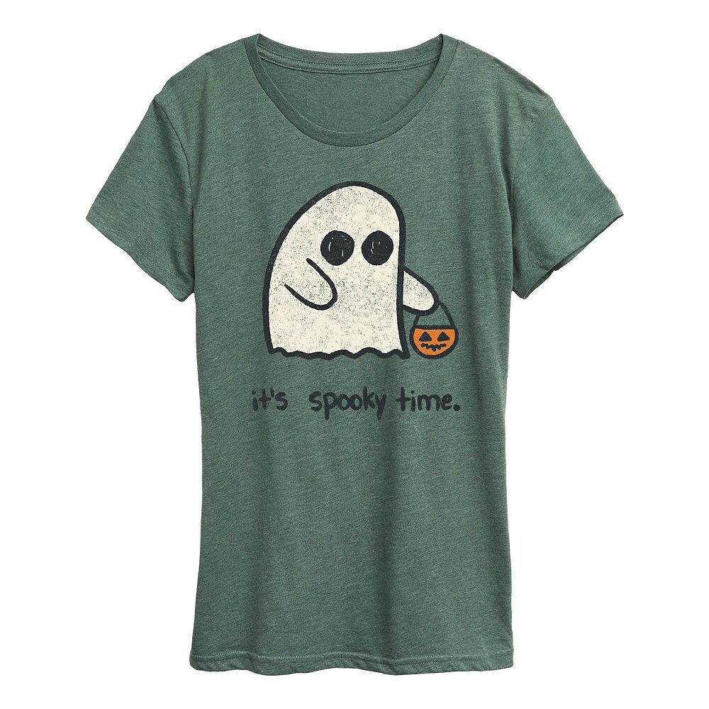 

Женская футболка «It's Spooky Time» на Хэллоуин Licensed Character, зеленый