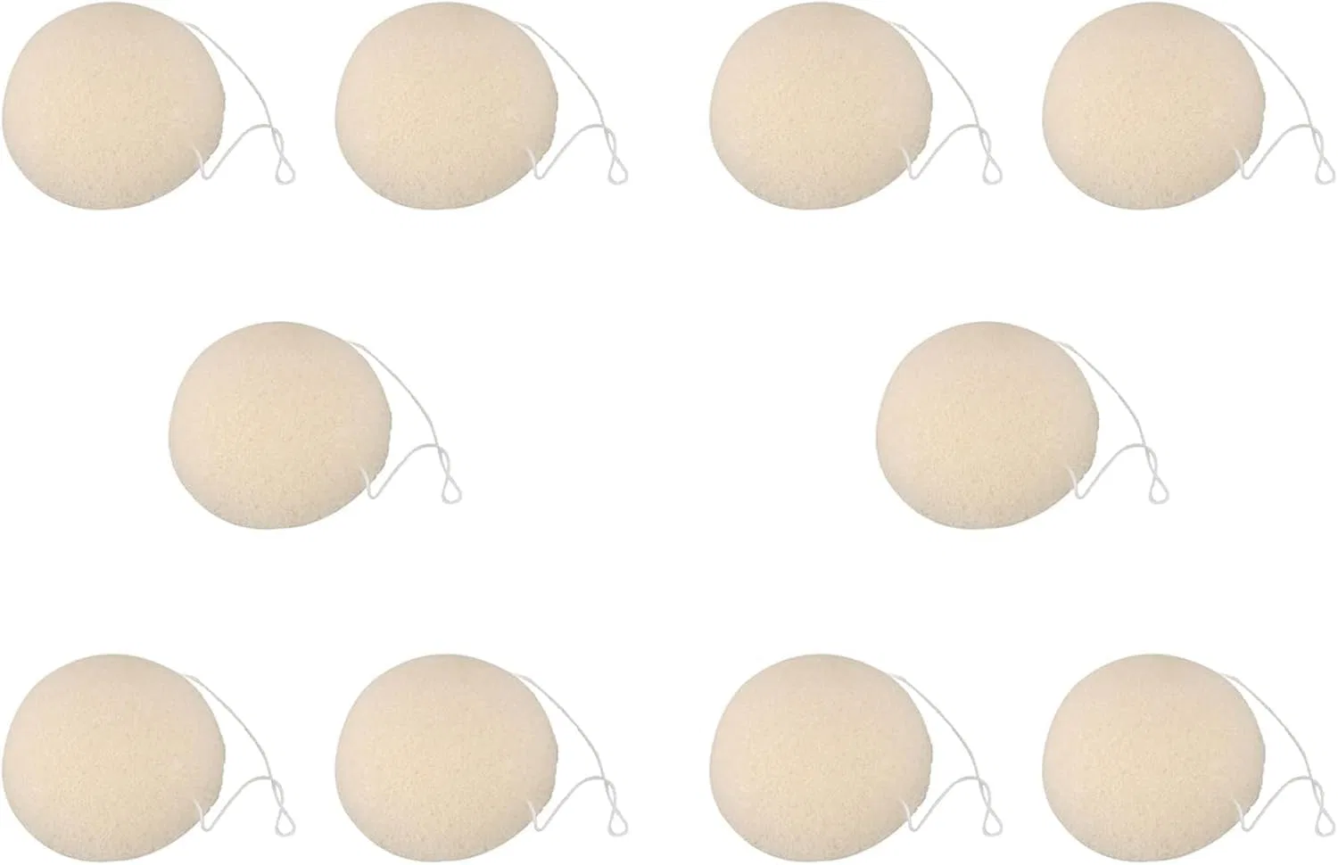 Спонж для лица Konjac Gianrght 1 шт белый