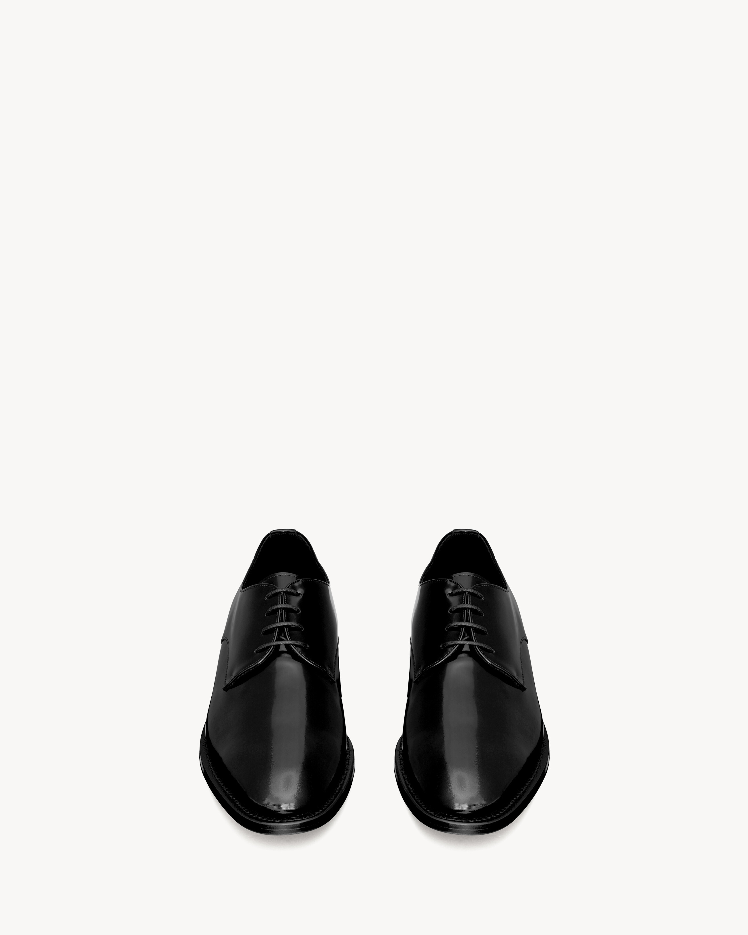Дерби ADRIEN из лакированной кожи SAINT LAURENT, черный — фото 2
