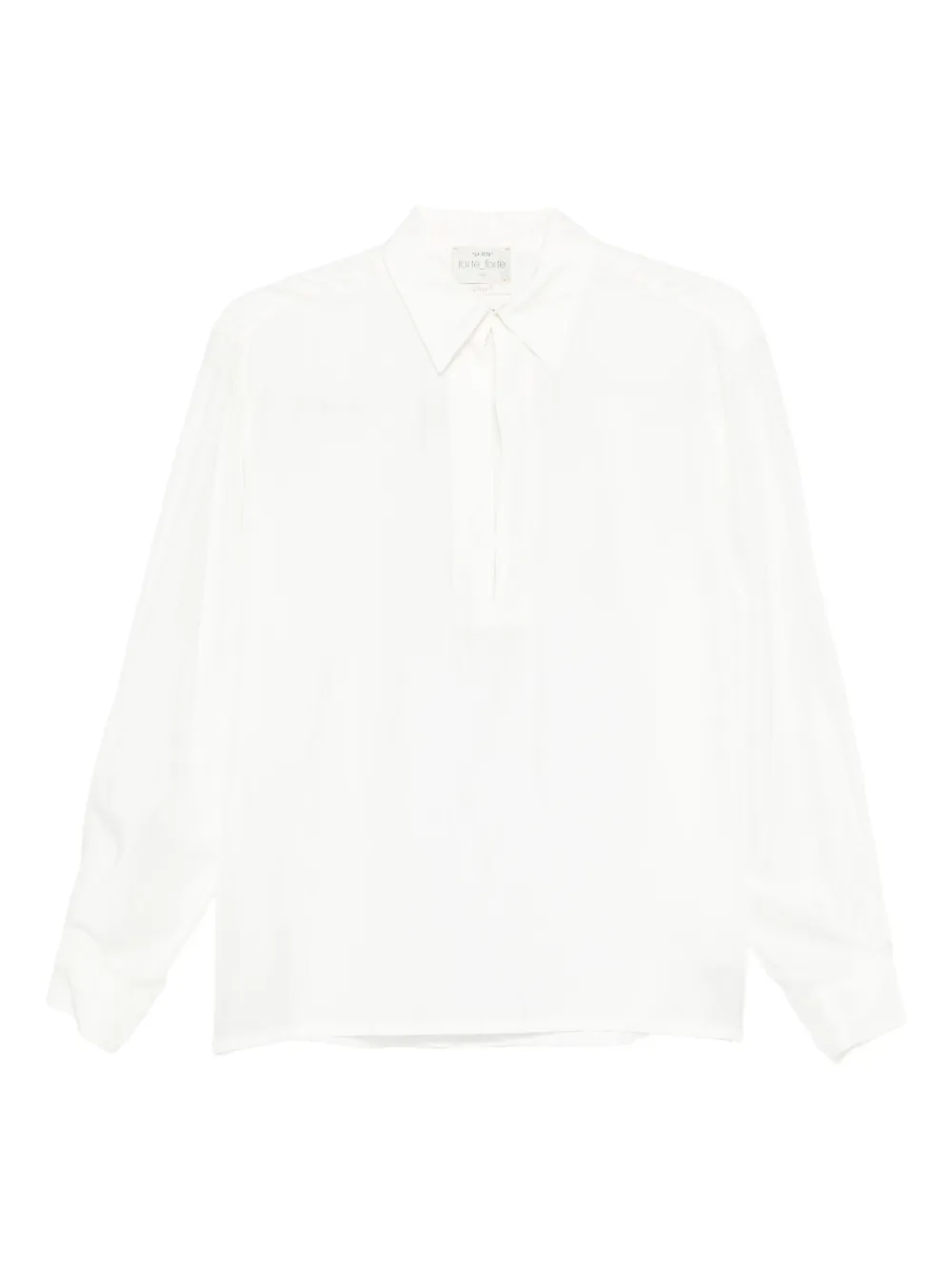

Шелковая блузка Forte Forte, белый