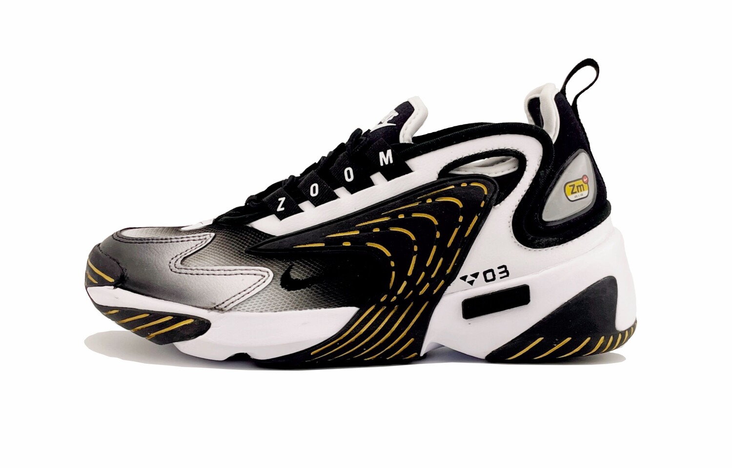 

Кроссовки Zoom 2K Running Unisex Low-top Black/White/Gold Nike