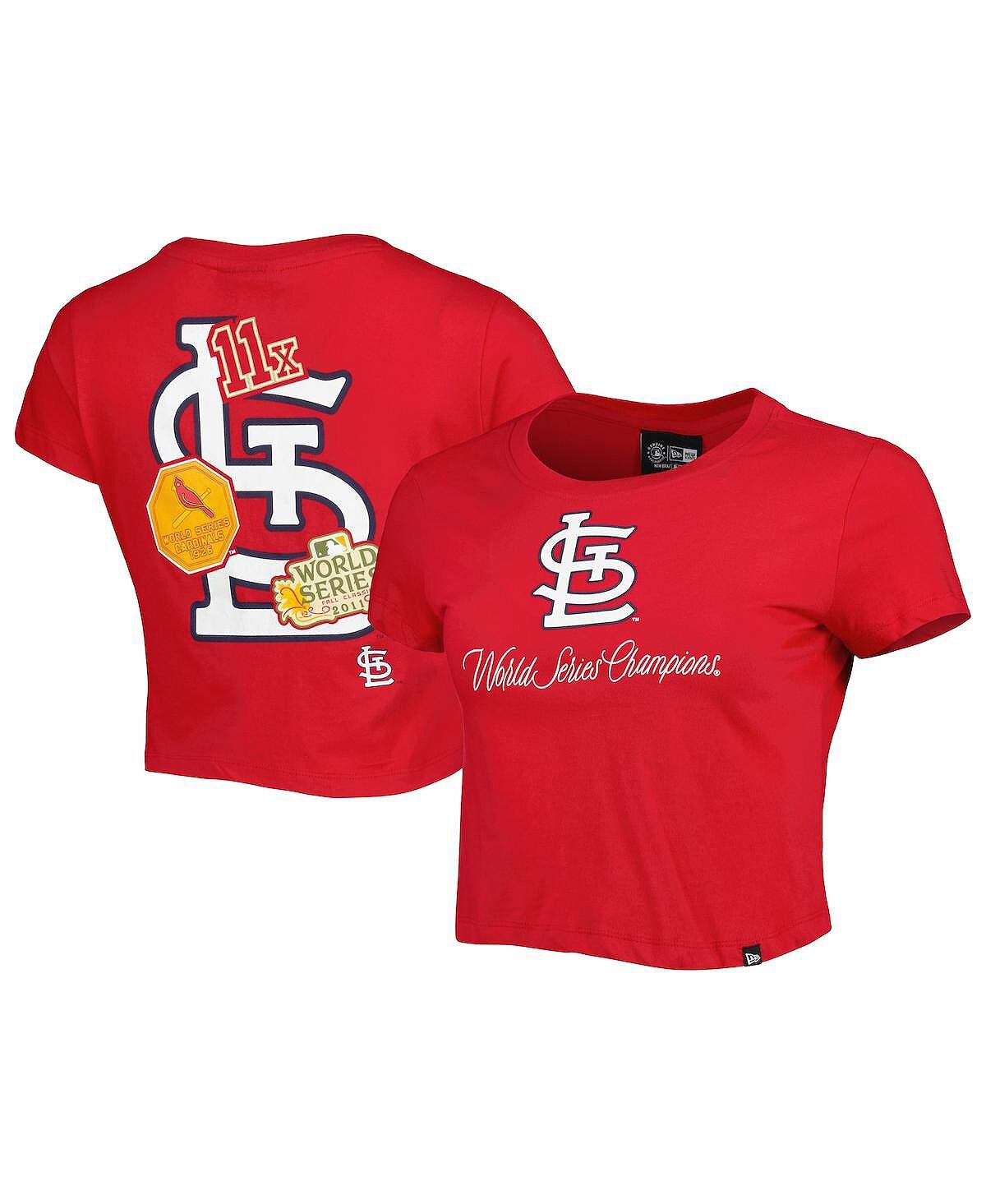 

Красная женская футболка St. Louis Cardinals Historic Champs New Era, красный