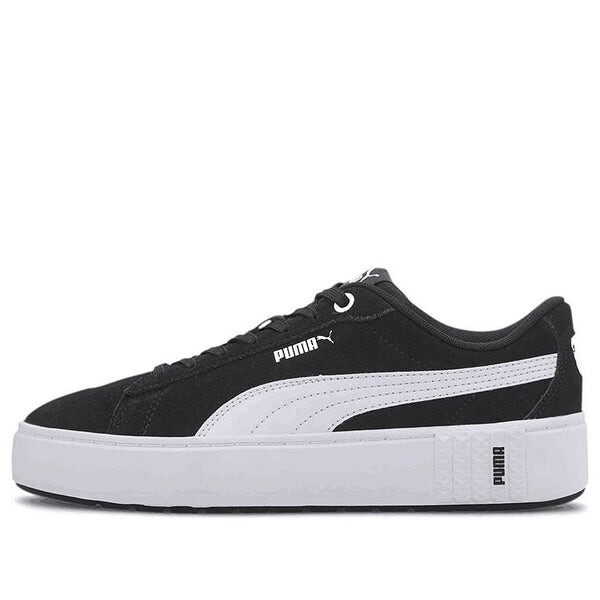 Кроссовки smash platform v2 suede 'black white' Puma, черный