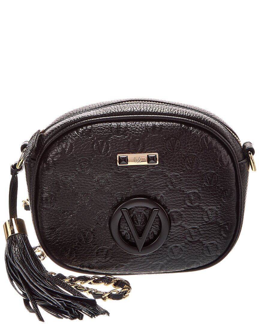 

Валентино от Марио Валентино Нина Долларо Кроссбоди из кожи с монограммой Valentino by Mario Valentino, черный