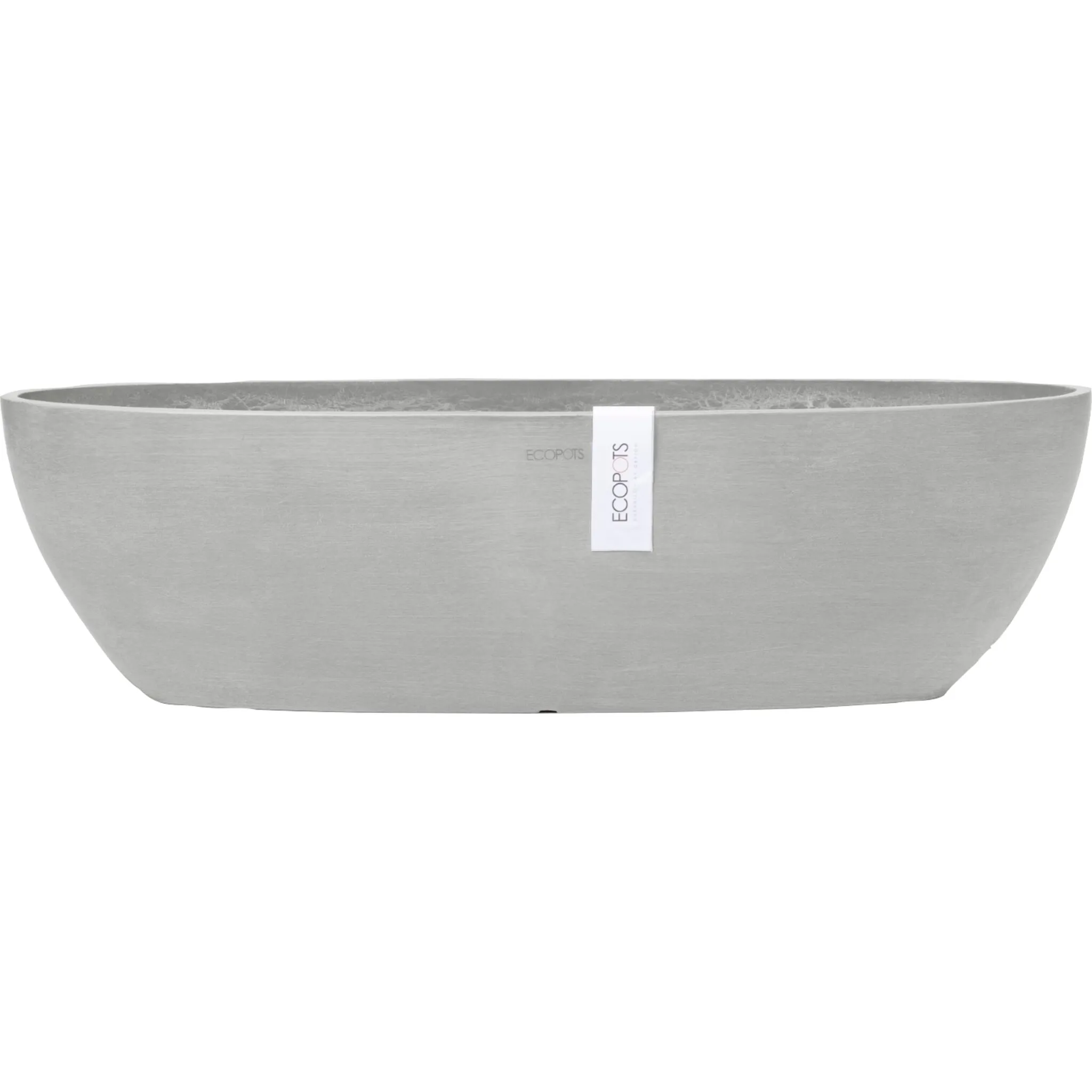 

Цветочный горшок ECOPOTS «SOFIA LONG White Grey», ШxГxВ: 14x14x16 см, белый/серый