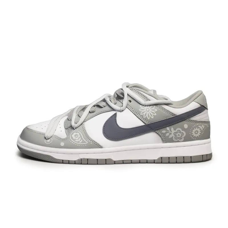 

Кроссовки Nike Dunk Skateboarding Shoes Men Low-top White Gray, белый