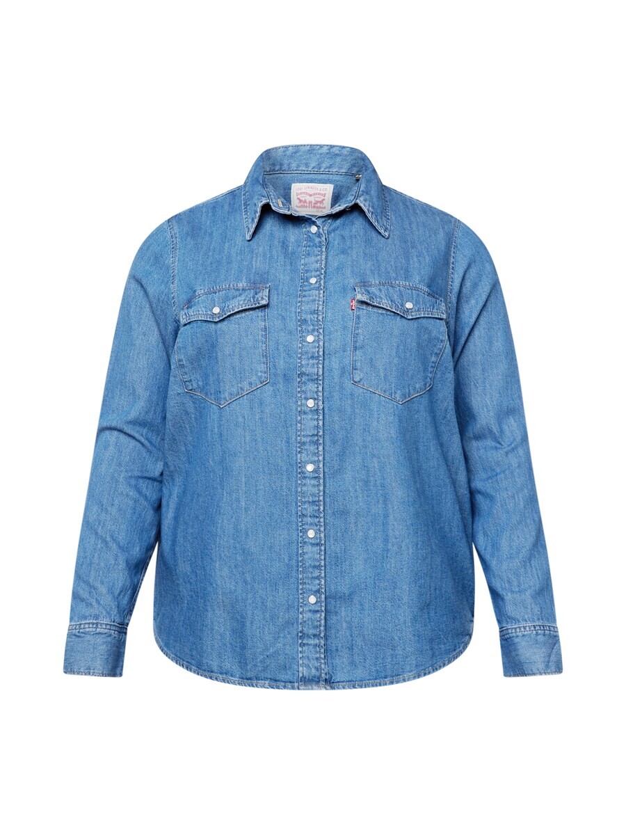 

Блуза Levi's Plus PL ICONIC WESTERN, синий джинсовый