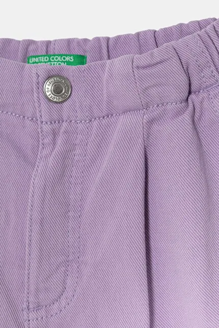 Шорты джинсовые United Colors of Benetton, фиолетовый — фото 3