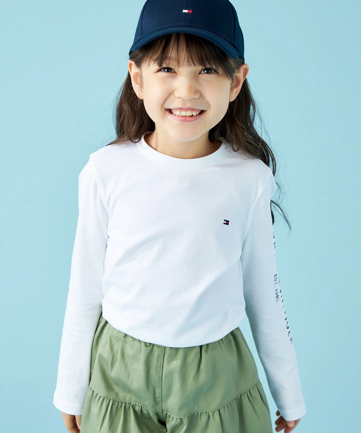 Детская футболка с длинным рукавом Essential Logo TOMMY HILFIGER, White YBR — фото 4