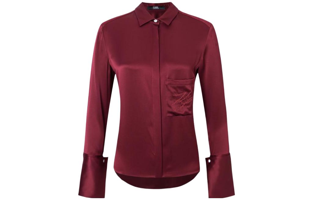 

Футболка KARL LAGERFELD женская бордовая KARL LAGERFELD/Karl Lagerfeld Jeans, бордовый