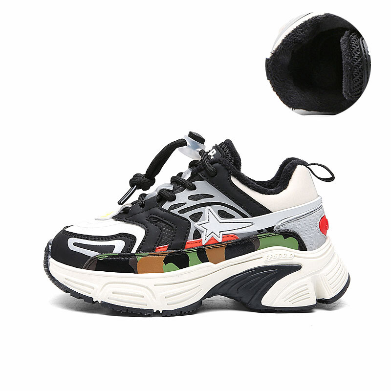 

Кроссовки Jeep Kids Lifestyle Shoes Kids Low-top Camouflage, черный
