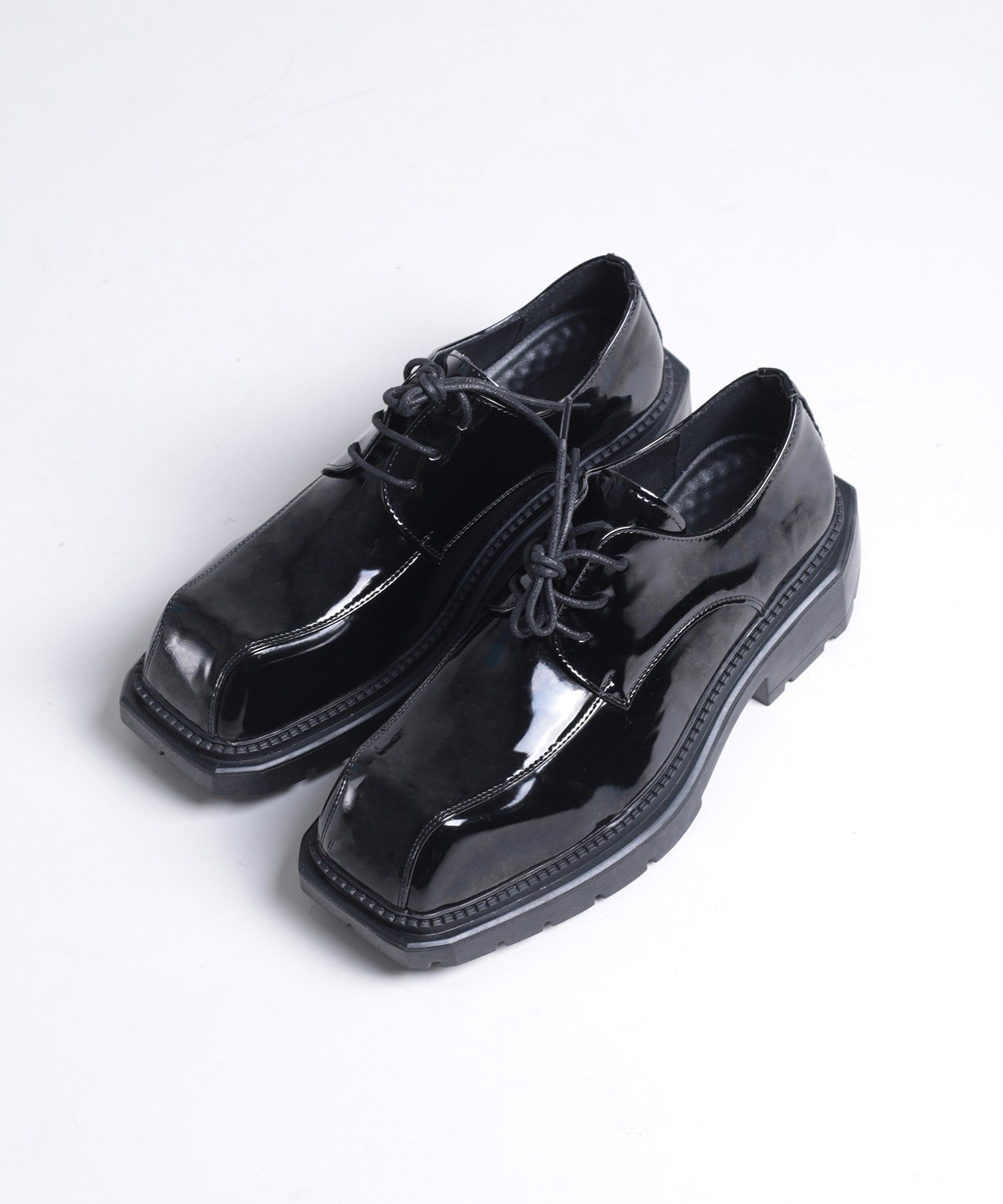 Туфли на платформе с неровным квадратным носком Aimoha - Select -, Black and other colors — фото 3