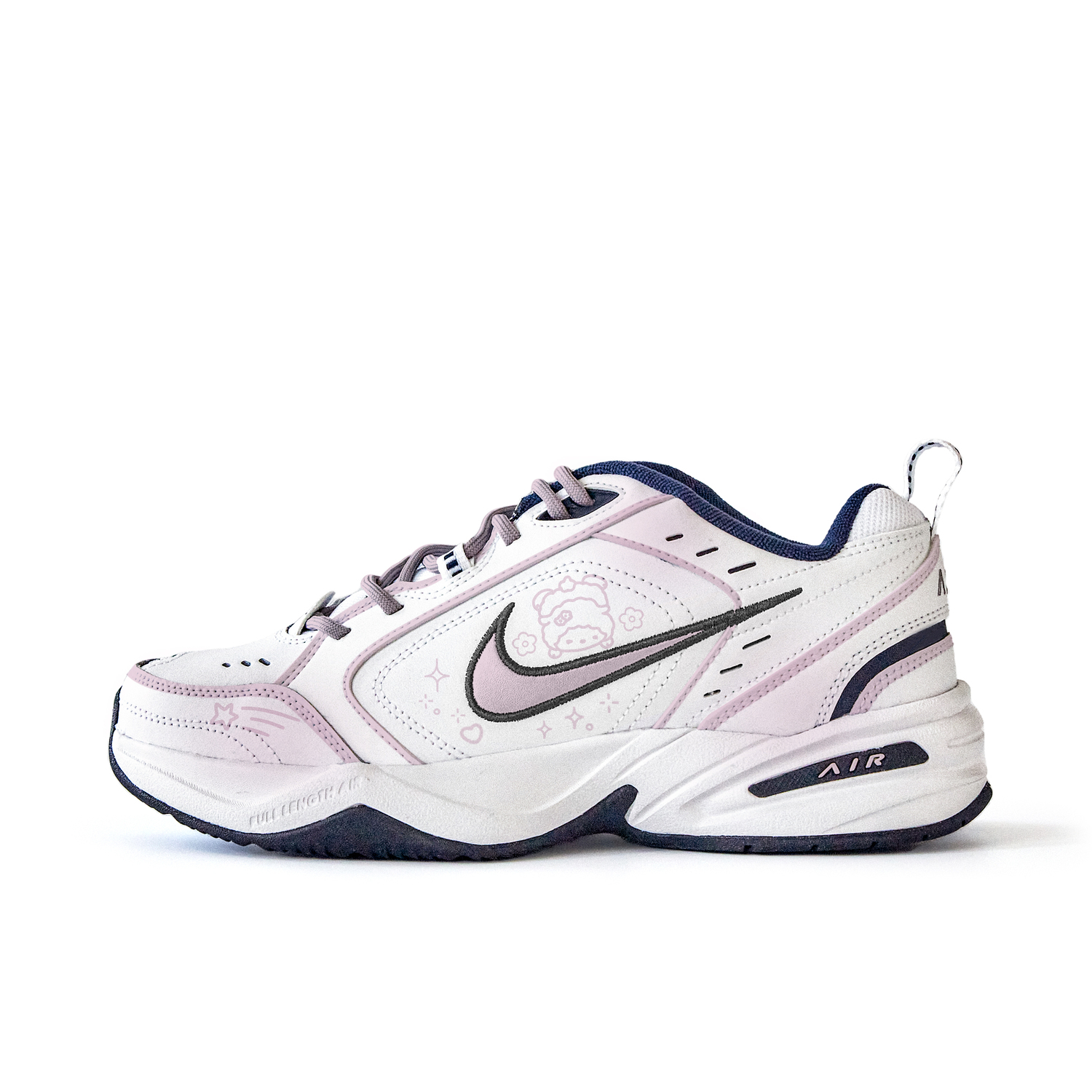 

Nike Air Monarch 4 противоскользящие износостойкие низкие массивные кроссовки унисекс белый цвет, цвет White