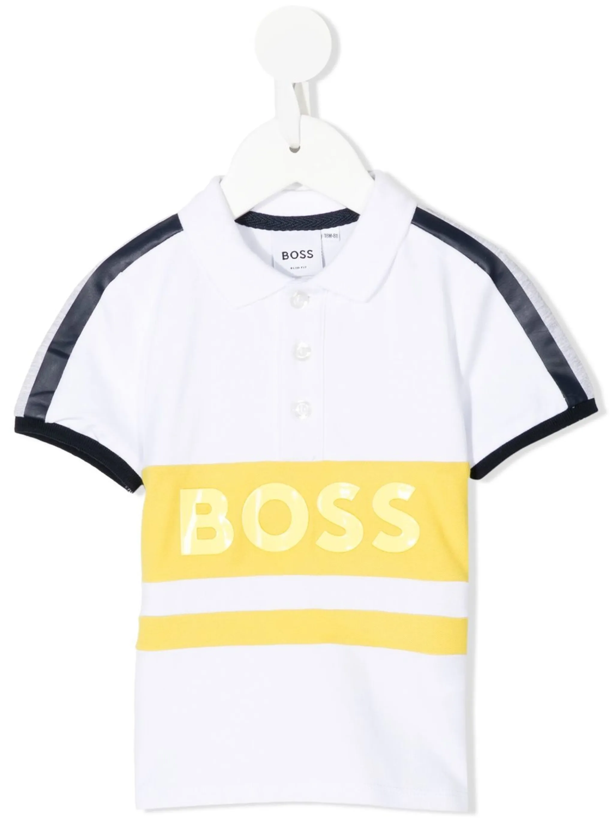 

Рубашка поло с логотипом Boss Kidswear, белый