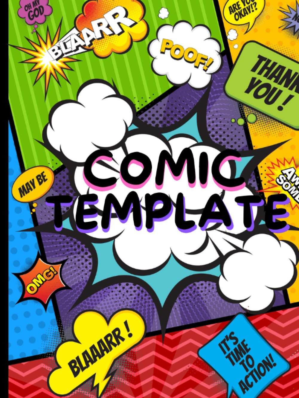 

Comic Book Template: Mega 3 in 1 Edition - Blank Comic for Kids and adults! 300 pages/Large 8.5"x11"inch - Three 100 Page Story Templates in One Premium Book (Independently published)