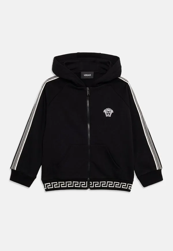Толстовка унисекс на молнии с изображением медузы Versace, Nero/Bianco — фото 3